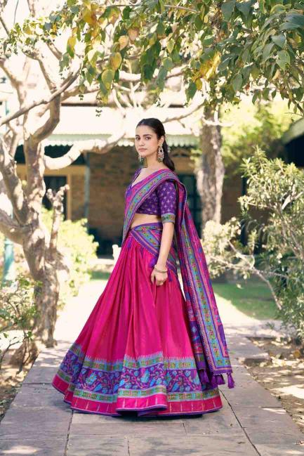 Taraa L 1255 Tasar Silk Best Lehenga Choli Shop in Kolkata